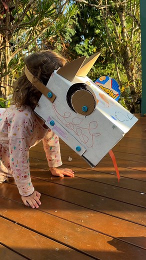 4.7K views · 4 comments |  DIY Cardboard Dog Mask  Mask-making is...