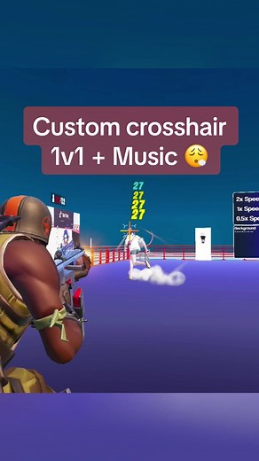 Custom Crosshair Music 1v1 😮‍💨 #fortnite #fortnitetips #fortnitetricks #1v1 #fortnitecreative #uefn #fyp