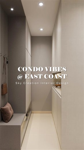 Clean lines, uncluttered spaces: the essence of minimalist modern design. Neutral colour palette, with white and greys leads a serene and timeless ambiance. An organized open space promotes a sense of freedom and clarity. #sgrenovation #sginteriordesign #interiordecor #renovation #skycreation #interiordesign #homedesign #singaporerenovation #homerenovation #minimalistdesign #simplicity | Sky Creation