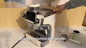 Restaurant 20 bar Pump Pressure Instant Hot Water Espresso Coffee Maker with Built in Grinder