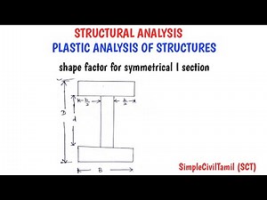 shape factor for symmetrical I section