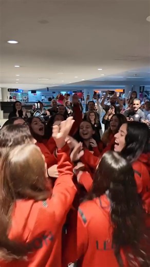 Lebanese Football national team arrived lifting the Lebanese flag, just like they raised the highest in Asia Championship. Alf Marouk beautiful ladies. by @thelfawomen and @thelfadotcom #MyLebanon #AmazingLebanon #LiveLoveLebanon #DiscoverLebanon #ExploreLebanon #ProudLebanese #LebaneseAmericans #Lebanon #Lebanese #AmericansLebanese | Lebanese Americans