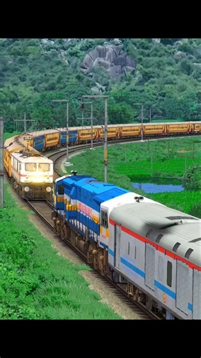 TWO TRAINS COLLIDED ON SAME TRACK 😱 #train