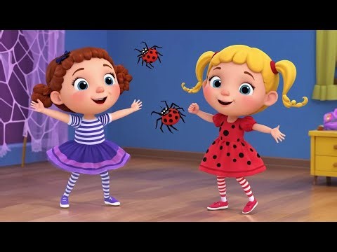 Little Miss Muffet’s Spider Dance 🕷️💃🎵 | Funny Nursery Rhyme & Learning Song for Kids