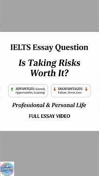 IELTS Band 8 Essay (Pros & Cons of Taking Risks) #ielts #ieltspreparation #ieltswriting