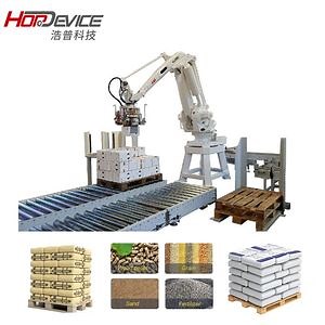 [Hot Item] ABB Industrial 20kg 25kg Cement Bag Box Pallet Robotic Palletizer Rice Stacker Fully Automatic Palletizing Robot Arm for Food