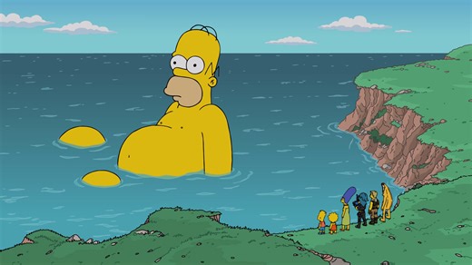 Giant Homer walks the island… Prepare for the final battle of the season and stream all of the Fortnite | The Simpsons shorts now on Disney . | Disney