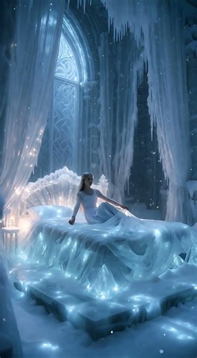 ❄️ Which Bed Would You Choose? Ice Crystal Bed 🧊✨