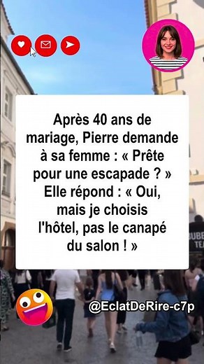 Escapade refusée 💏😂 #blagues #humour #comédie #rire #drôle #marrant #france #shorts #youtube