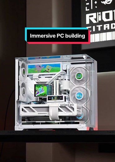 Immersive ASMR PC Building Experience in Pure White Theme