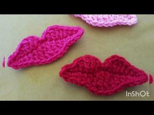 How to crochet lips
