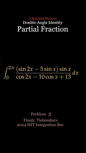 The Double-Angle Trick That Solves The MIT Trigonometric Integral With a Classic Ending
