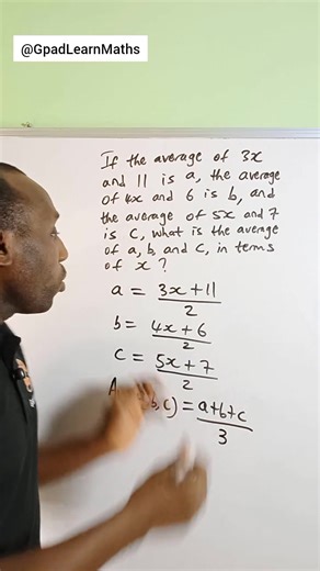 1.7K views · 33 reactions | Solving a problem involving average of values #average #mean #statistics #gpadlearnmaths #wordproblems | Gpad Learn Maths | Facebook
