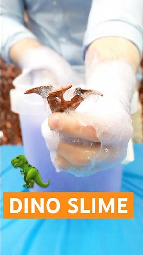 Can Blippi clean the SLIME off the dino toys🦖?! Dinosaur RESCUE Challenge! #shorts