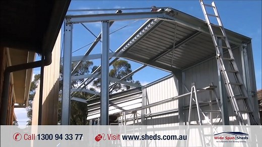 Ever wondered what it would look to erect a Wide Spans Shed? Visualize exactly how that would look like with this sped up timelapse of one of our shed kits being set up from framing all the way through to completion! | Wide Span Sheds