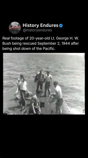 George H. W. Bush shot down over The Pacific.