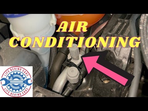 Peugeot 208 GTI Petrol Air Conditioning Gas Refill Connector Locations