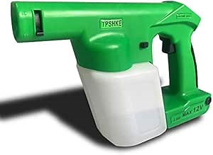 Cordless Electrostatic Disinfectant Handheld Sprayer Professional Hand Held Electrostatic Spray Gun 17 oz Tank Capacity (Green)