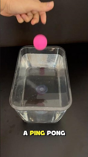 How I Made a Ping Pong Ball Sink 😱 #didyouknow #sciencefacts