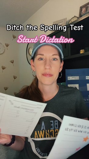 ❌Ditch the traditional spelling test and ✨ replace it with dictation! Free templates for practice and quizzes in my tpt store. #scienceofreading #spellingtests #dictation #phonics #learntospell #teachers
