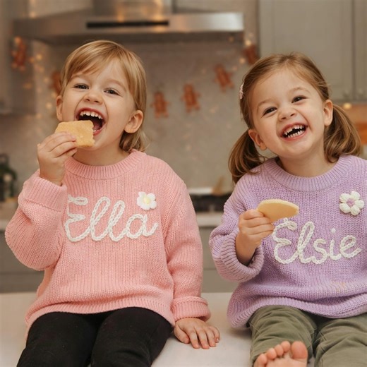 Personalized Name Baby Sweater, Custom Embroidered Knit Sweater, Shower Gift, Newborn Gift - Etsy