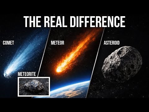 What's The Difference Between Comets, Asteroids, Meteoroids, Meteors & Meteorites?