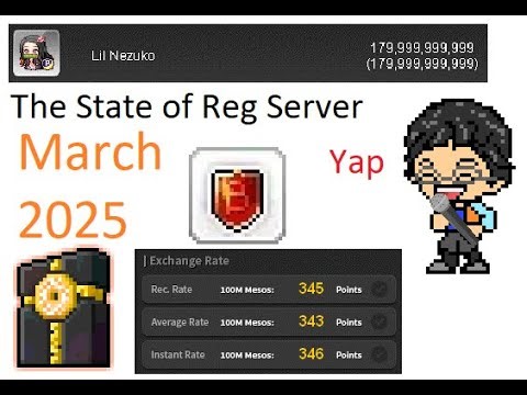 State of Reg Server Mar-25 | Maplestory Reg Server