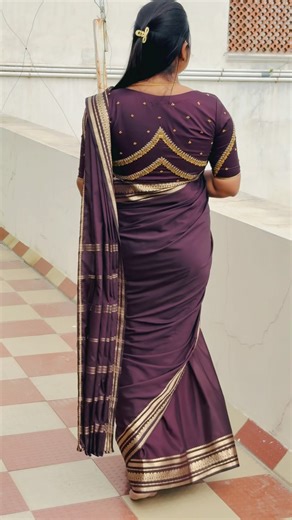 ￼ simple Aari work design for blouse . Check my Instagram for details.