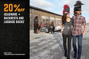 Headware + Backrests and Luggage Racks! | Stampede Harley-Davidson | Facebook