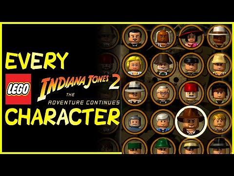 EVERY CHARACTER in LEGO Indiana Jones 2: The Adventure Continues (2009)