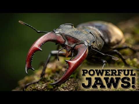 Watch This ARMORED Stag Beetle Climb Through a 4K Micro-World Like Nothing You've Seen!