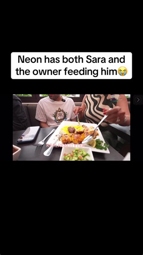 Neon the Cat Enjoys Feed Time with Sara