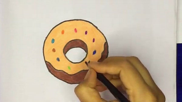 🍩🍩 How to draw Donut | 💖🥰 Donut Easy Drawing and Sketch Ideas