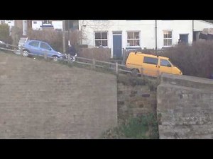 Pendix electric bike kit fitted to a electric mountain bike climbing a steep hill in Staithes.