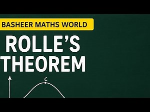 Rolle’s Theorem Problems | Step-by-Step Examples | Basheer Maths World👍🎯
