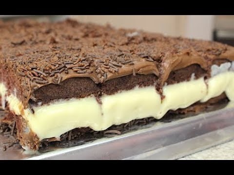 THE BEST CHOCOLATE ICED CAKE - CREAMY, DELICIOUS - Isamara Amâncio