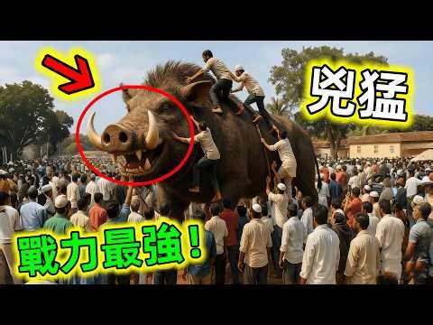 世界最兇猛的野豬｜原來野豬可以這麼強悍！獅子老虎碰到當場認慫#野豬 #最兇猛的野豬 #最強野豬 #動物解說 #動物世界 #世界之最 #老王看世界