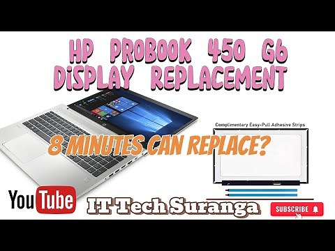 How to replace LCD Display HP ProBook 450 G6 laptop