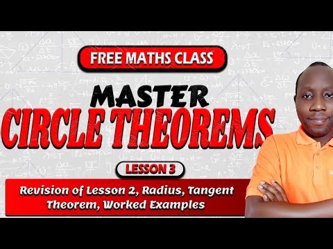 Circle Theorems Made EASY! | Lesson 3: Revision, Radius Tangent Theorem