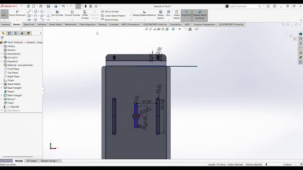 SolidWorks Sheet Metal for Laser Cutting Purposes