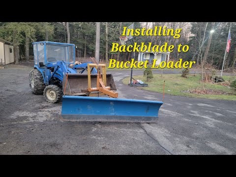 3-Point Blade Mounted to Loader
