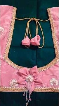 Flower And Hannging Latkan Blause Design✂️🪡 #sewing #fashion #blouse #viral #trending #tailoring #yt