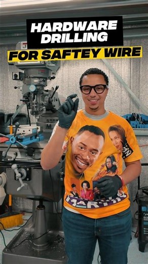 Today, I’m going to prepare some nuts and bolts for safety wire on the JET mill 💪🏾 #domorewithjet