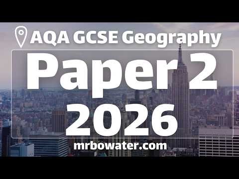 REVISION - 2026 Paper 2 AQA GCSE Geography - Urban - Economic World - Resource Management