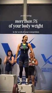 Preparing for a weight class comp and stuck just over your class?#athlete #fitnessfuel #shorts