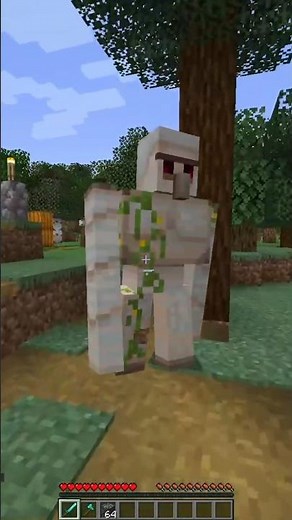 How To Get Iron From Iron Golem in Minecraft #shorts