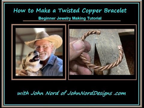 How to Make a Twisted Copper Bracelet - 11 easy steps for a Beginner