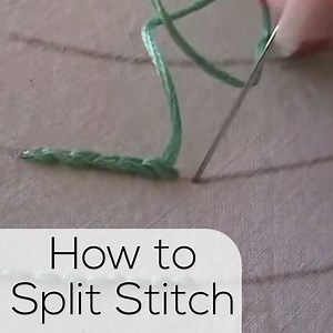 How to Split Stitch – video - Shiny Happy World