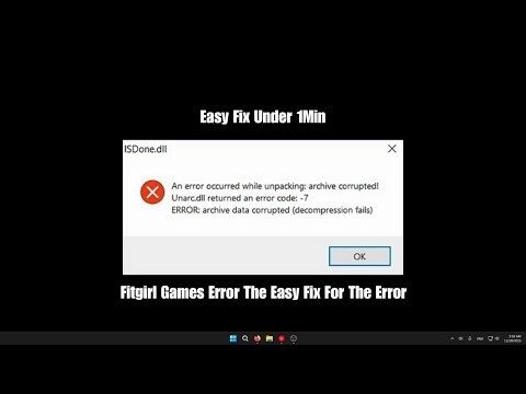 How To Fix isdone.dll Error Under 1Min | Step By Step | Fixit - PC