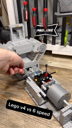 @crs_engines on Instagram: "Lego V4/Ducati engine sounds crazy when connected to 6 speed gearbox"